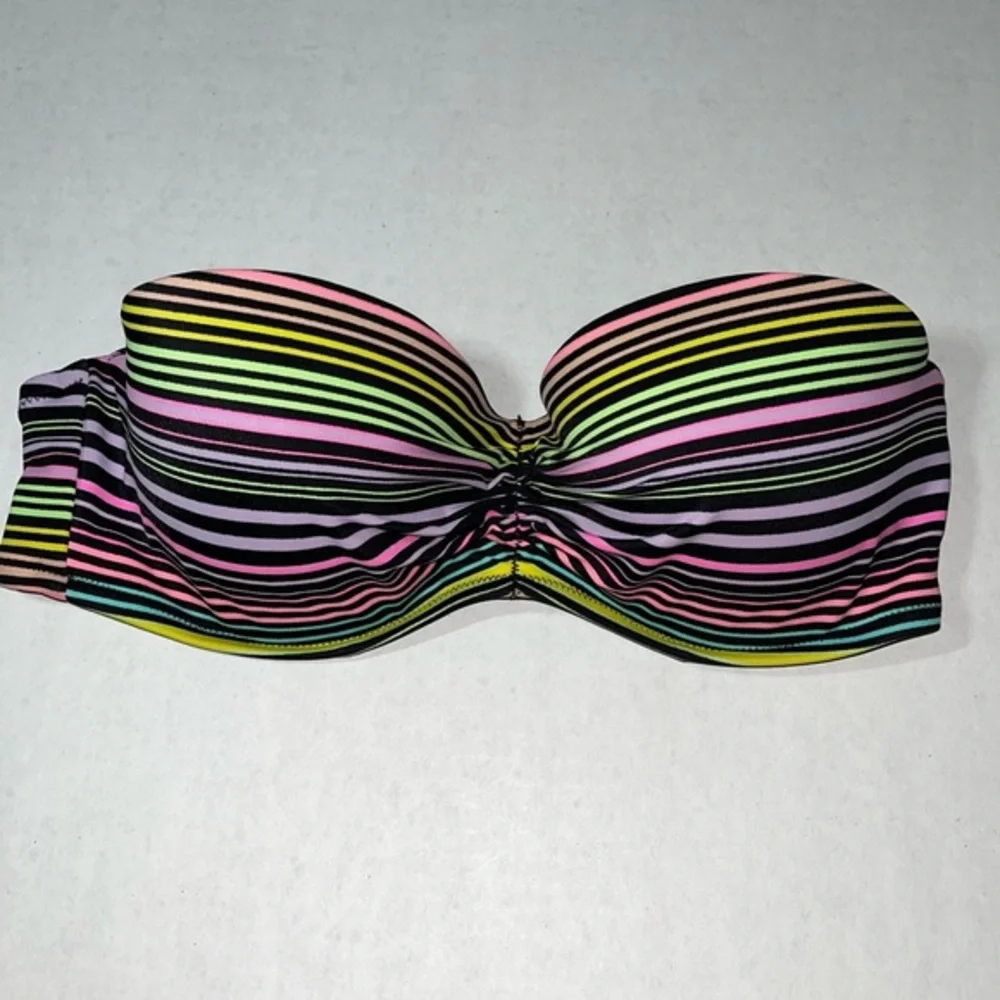 Victoria’s Secret Striped Underwire Bikini‎ Top Size 36C